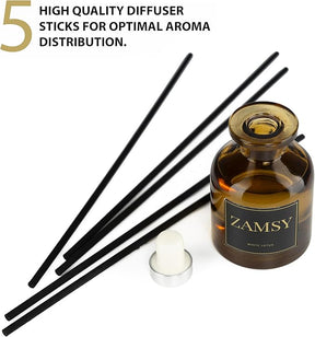 Lotus Reed Diffuser –  3.38oz Aromatherapy Oil with Fiber Reed Sticks