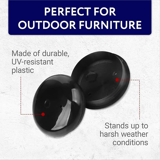 32pk Patio Chair Leg Caps 1.5″ – Outdoor Furniture Feet Protectors