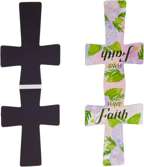 24pk Christian Cross Magnetic Bookmarks – Inspirational Religious Bookmarks