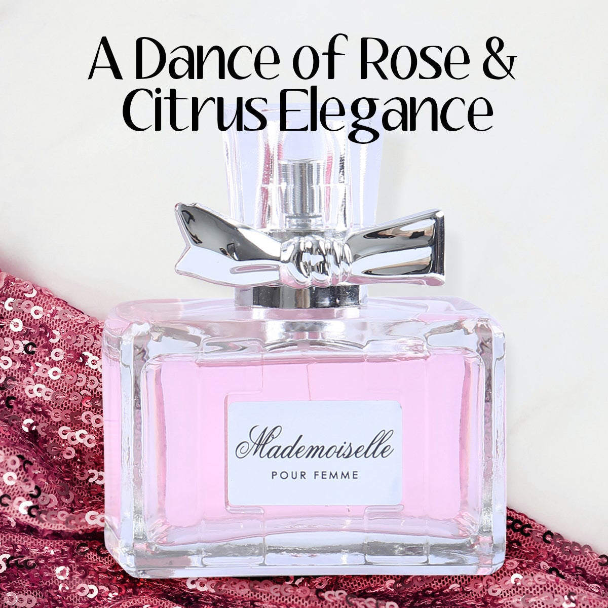 Mademoiselle Eau de Parfum for Women – 3.4 oz Rose & Patchouli Perfume