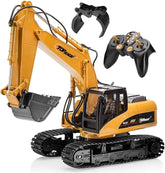 RC Excavator Toy – Full Functional Remote Control Construction Vehicle with Metal Shovel