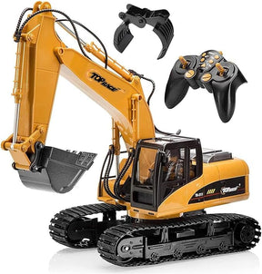 RC Excavator Toy – Full Functional Remote Control Construction Vehicle with Metal Shovel