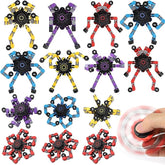10pk Transformable Fidget Spinner Toy – Robot Chain Spinner Desk Toy