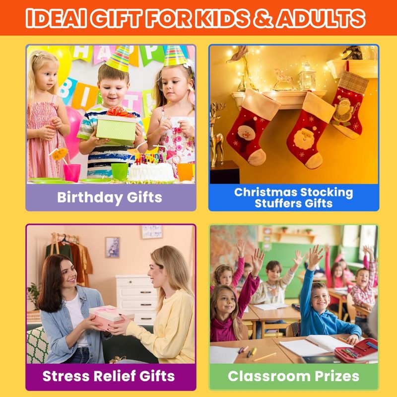 6pk Textured Slap Bracelets – Sensory Wristbands for Anxiety Relief