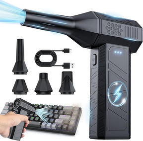 Cordless Compressed Air Duster with Brushless Motor, Rechargeable 3-Speed Air Blower