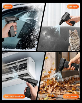 Cordless Compressed Air Duster with Brushless Motor, Rechargeable 3-Speed Air Blower