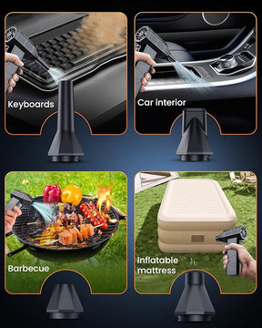 Cordless Compressed Air Duster with Brushless Motor, Rechargeable 3-Speed Air Blower
