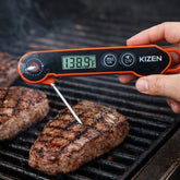 Kizen Digital Waterproof Instant Read Meat Thermometer with Battery Included