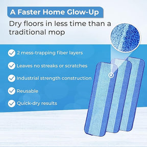 3pk Microfiber Mop Pads for Bona Hardwood Floor Mop Replacement