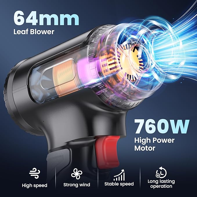 Cordless 1200G High-Power Car Dryer & Leaf Blower