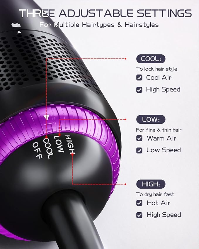 4-in-1 Ionic Hair Dryer Brush & Professional Styling Set
