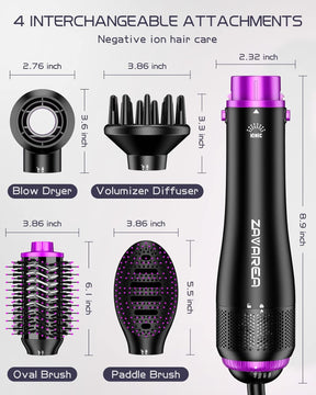 4-in-1 Ionic Hair Dryer Brush & Professional Styling Set