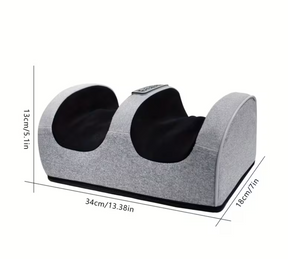 Professional Shiatsu Foot and Calf Massager with Heat – 3 Intensity Levels - Black or Gray