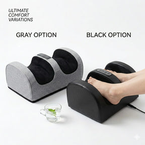 Professional Shiatsu Foot and Calf Massager with Heat – 3 Intensity Levels - Black or Gray