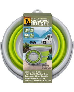 1.3 Gallon Collapsible Bucket – Space-Saving Portable Bucket for Camping, Beach & Home