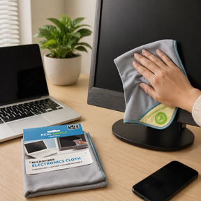 Real Simple Microfiber Electronics Cleaning Cloth – 12" x 12" Reusable Screen & Lens Cloth