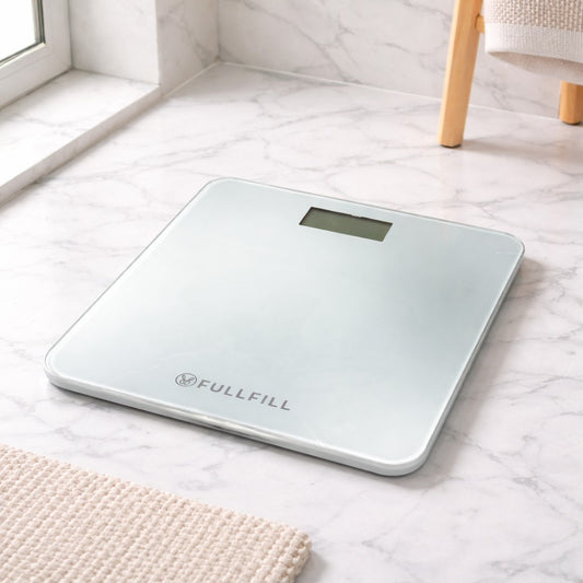 High-Capacity 500 lb Digital Tempered Glass Bathroom Scale – Auto On/Off