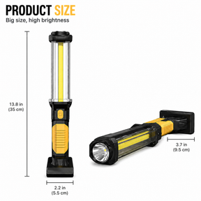 Rechargeable 5-Mode COB LED Work Light with Magnetic Base & Hands-Free