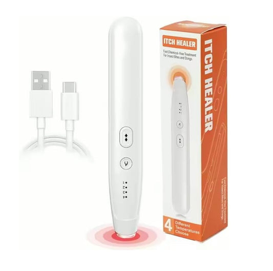 Rechargeable Electric Bite Relief Pen – Instant Heat Therapy for Insect Bites & Stings