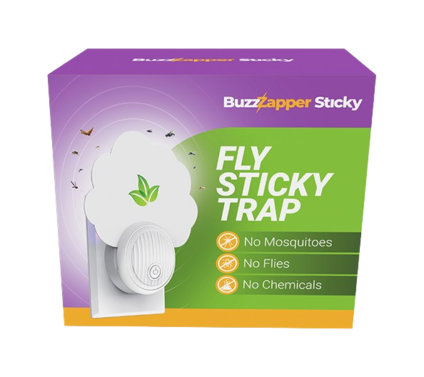 BuzzZapper Sticky UV Indoor Fly & Insect Trap – Includes 6 Adhesive Refill Sheets