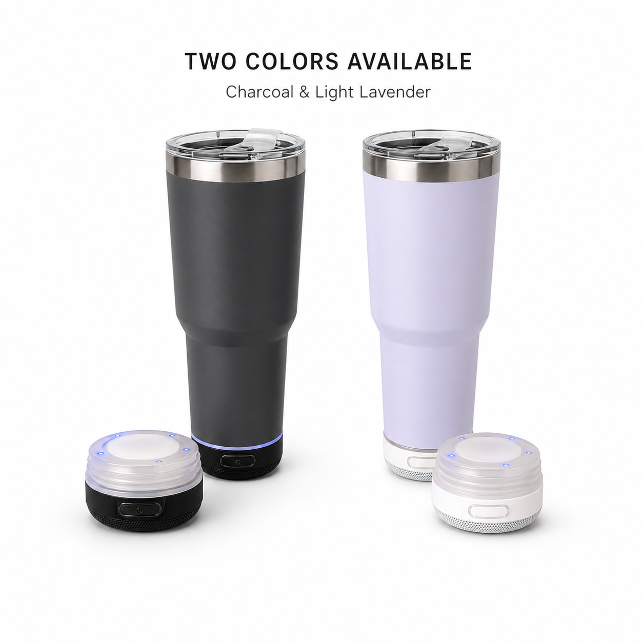 30oz Speaker Tumbler with Detachable Bluetooth Base – Insulated Travel Mug