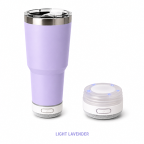 30oz Speaker Tumbler with Detachable Bluetooth Base – Insulated Travel Mug