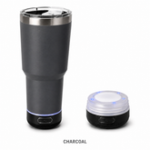 30oz Speaker Tumbler with Detachable Bluetooth Base – Insulated Travel Mug
