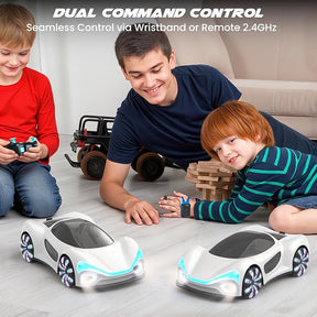 Gesture Sensing 360° Omni-Directional Stunt RC Car – Dual Control with Mist Spray