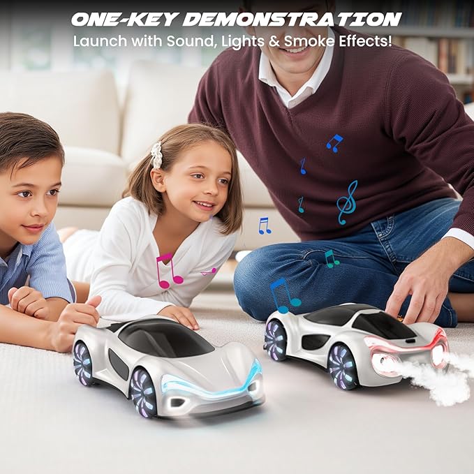 Gesture Sensing 360° Omni-Directional Stunt RC Car – Dual Control with Mist Spray