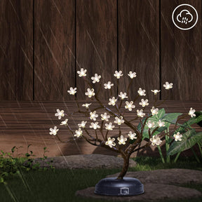 16" 36 LED Cherry Blossom Bonsai Tree - USB or Battery Powered with Timer