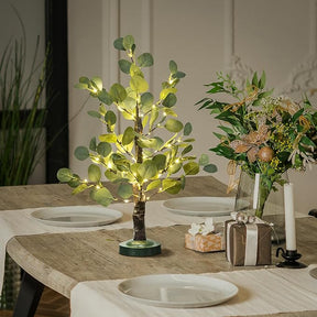 30" Lighted Eucalyptus with Timer - USB and Battery Operated