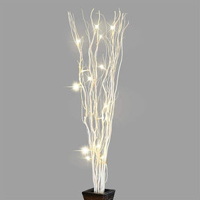 36-Inch Natural Willow Twig Lighted Branch, 16 LED, USB or Battery Powered