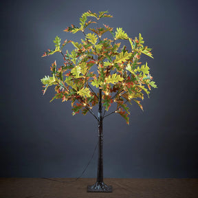4FT Lighted Oak Tree - 48 LED Warm White Low Voltage Lights