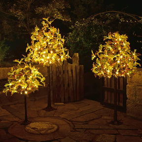 4FT Lighted Oak Tree - 48 LED Warm White Low Voltage Lights
