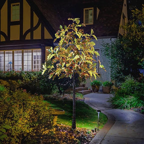 6FT Lighted Oak Tree - 88 LED Warm White Light - Low Voltage