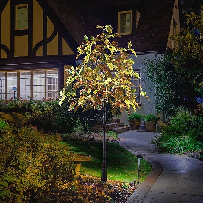 6FT Lighted Oak Tree - 88 LED Warm White Light - Low Voltage