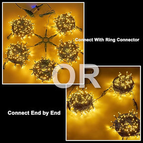 750 LED 245FT Star String Lights - Warm White - 8 Modes
