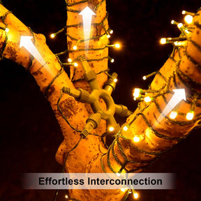 750 LED 245FT Star String Lights - Warm White - 8 Modes