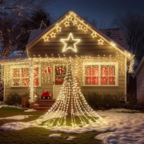 750 LED Star String Lights - 245FT Warm White - 8 Modes & Clear Wire