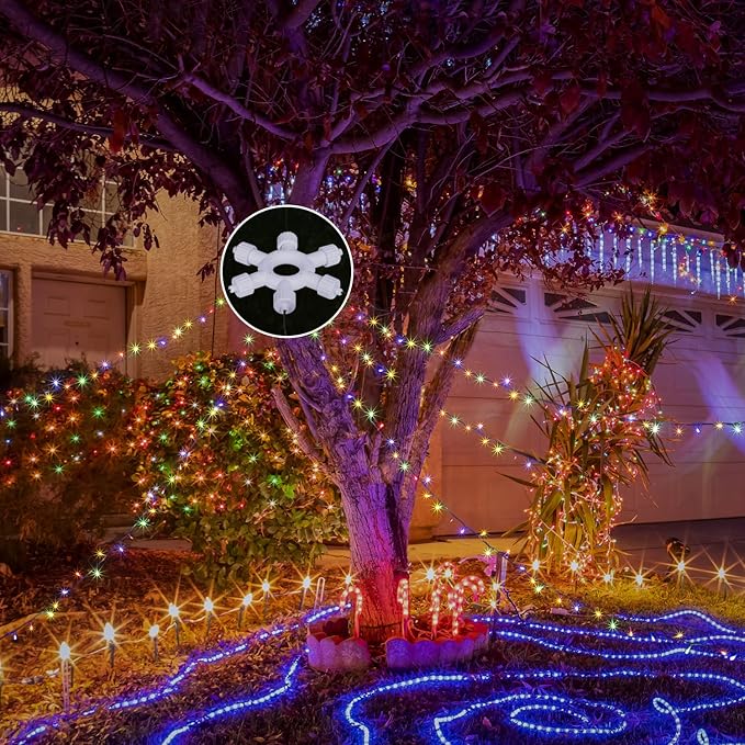 750 LED Star String Lights - 245FT Warm White/Multicolor with 9 Modes