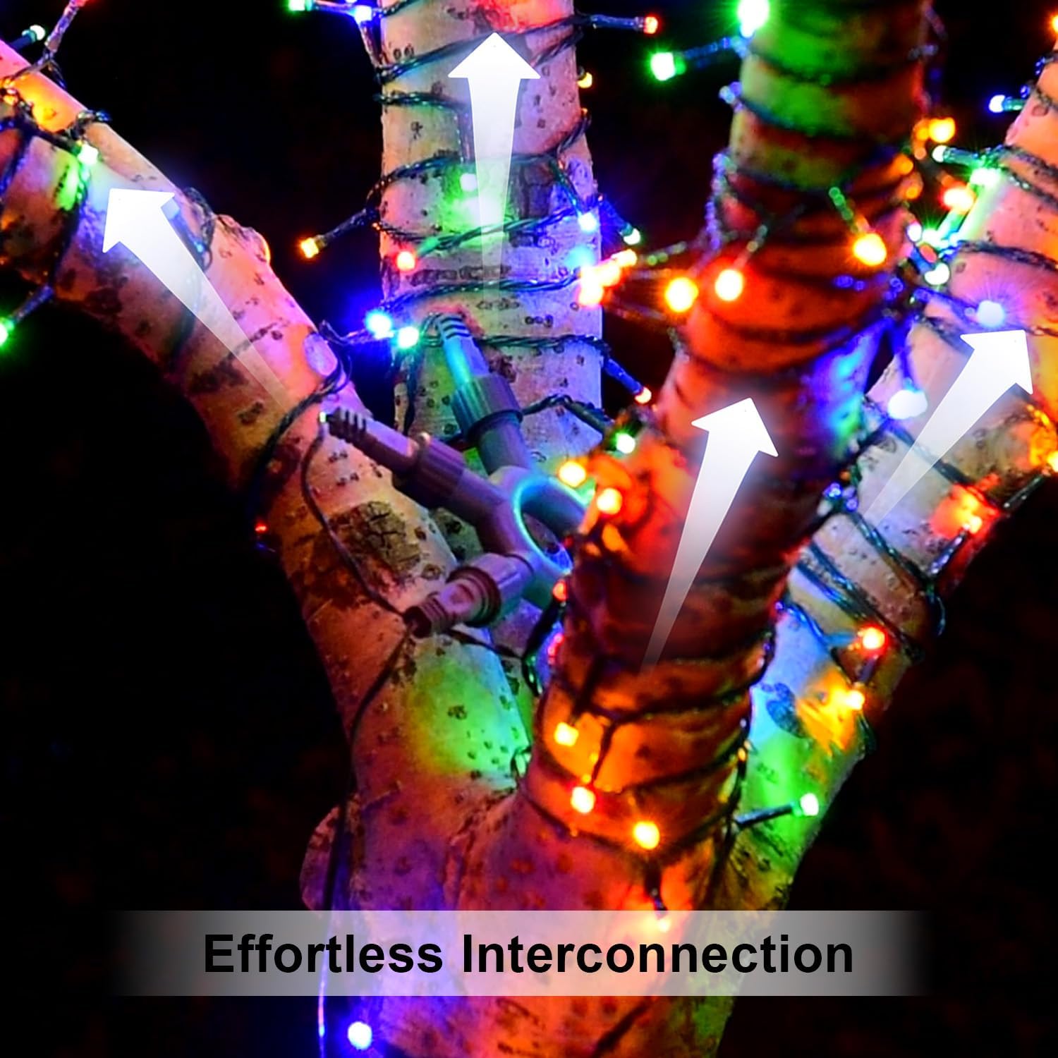 750 LED Star String Lights - 245FT Warm White/Multicolor with 9 Modes