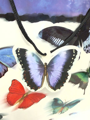 Butterfly Luxe High Gloss Durable Gift Bag - 4" x 13" x 18"