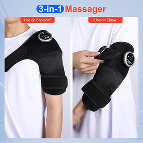 Cordless Knee & Shoulder Massager with Heat - 3 Vibration Modes & 5 Temperature Settings