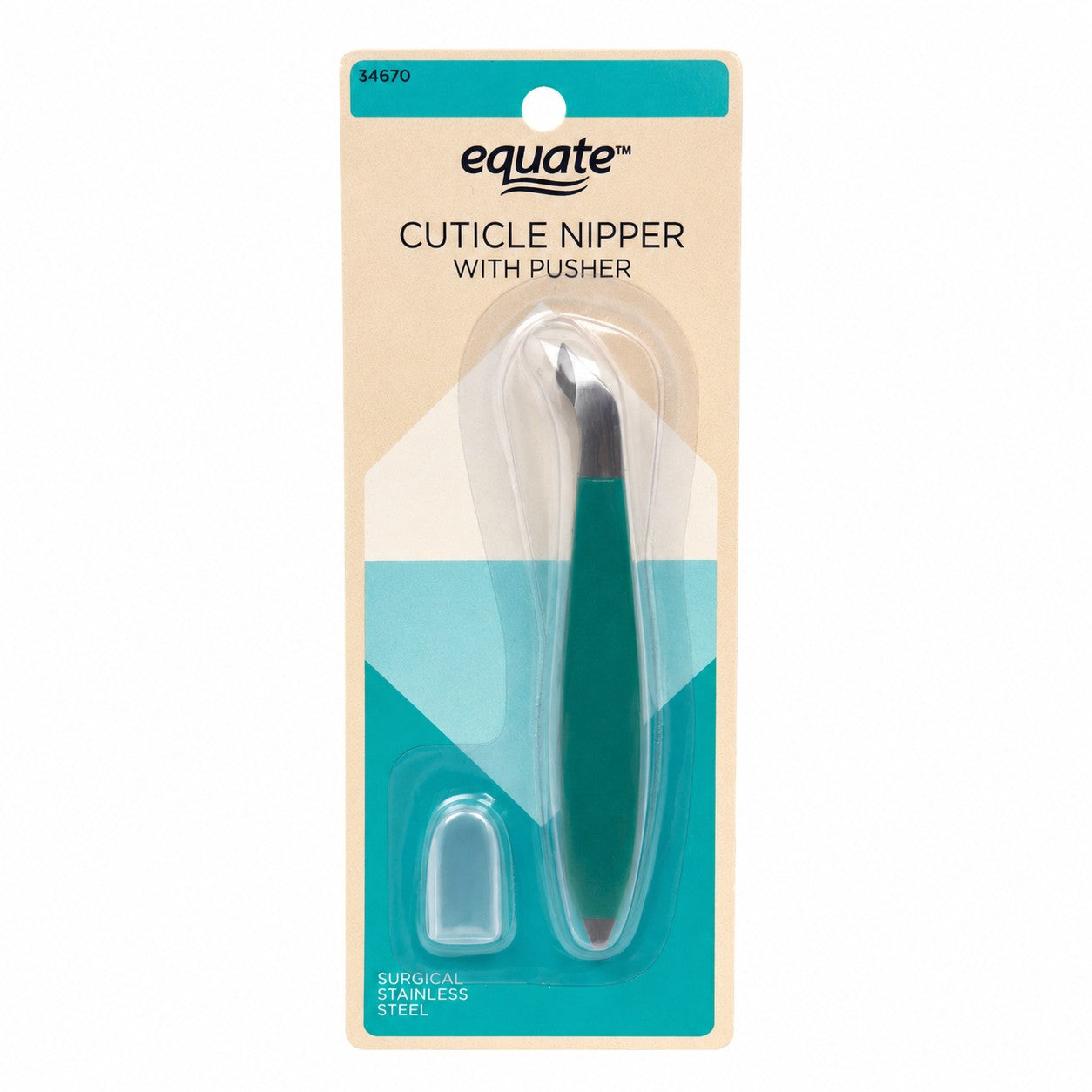 Equate Cuticle Nipper with Pusher - Surgical Stainless Steel - Item #8914-85WM