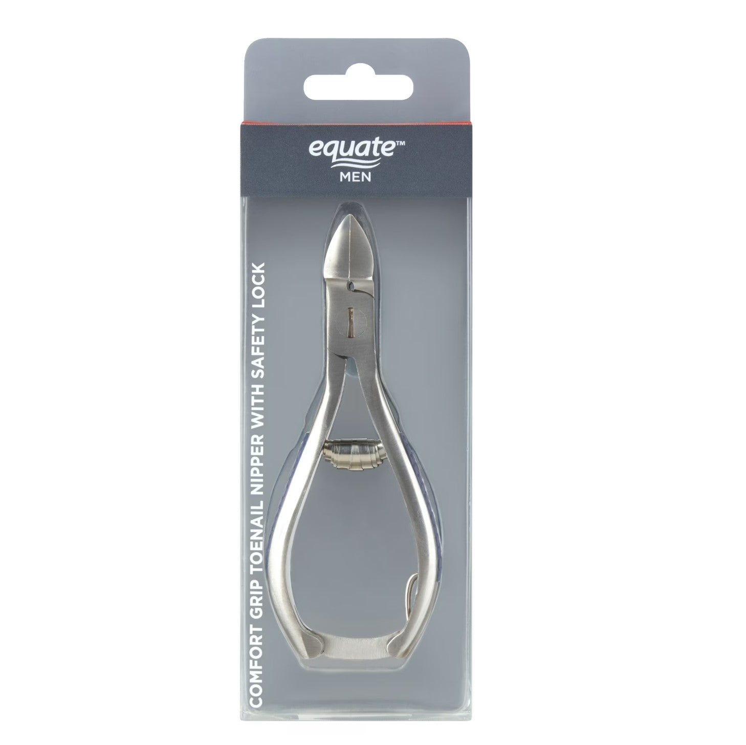 Equate Men's Comfort Grip Toenail Nipper with Safety Lock