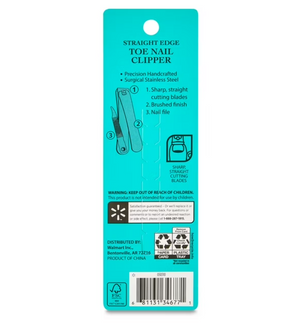 Equate Metal Straight-Edge Toenail Clipper