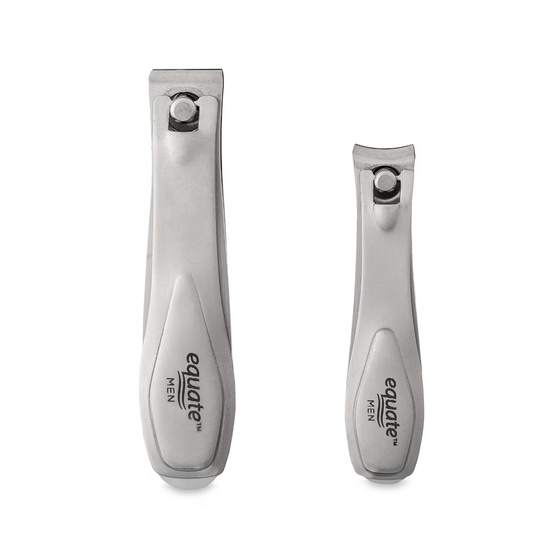 Equate Stainless Steel Nail Clipper Twin-Pack, 2 Pieces