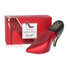 Ferrera Stiletto Rouge Eau De Parfum - Sweet Spicy Floral Vanilla Amber Scent, 3.4 fl.oz (100ml)