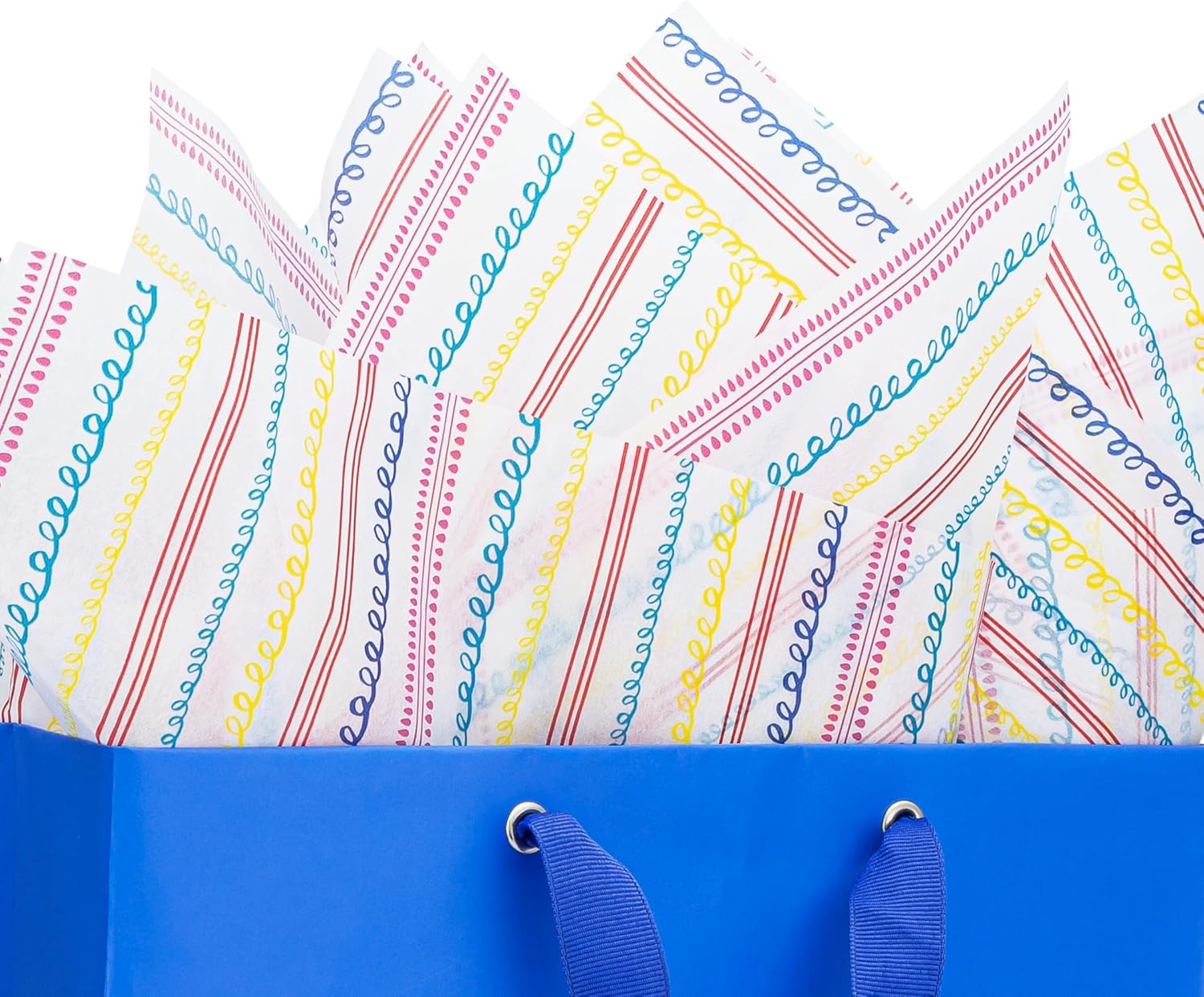 K-Kraft Birthday Metallic Tissue Paper - 102 Sheets, 20x20 Inch