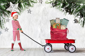 K-Kraft Extra Large Gift Bag, Festive Metallic Red Stripes, 36 x 44 Inches